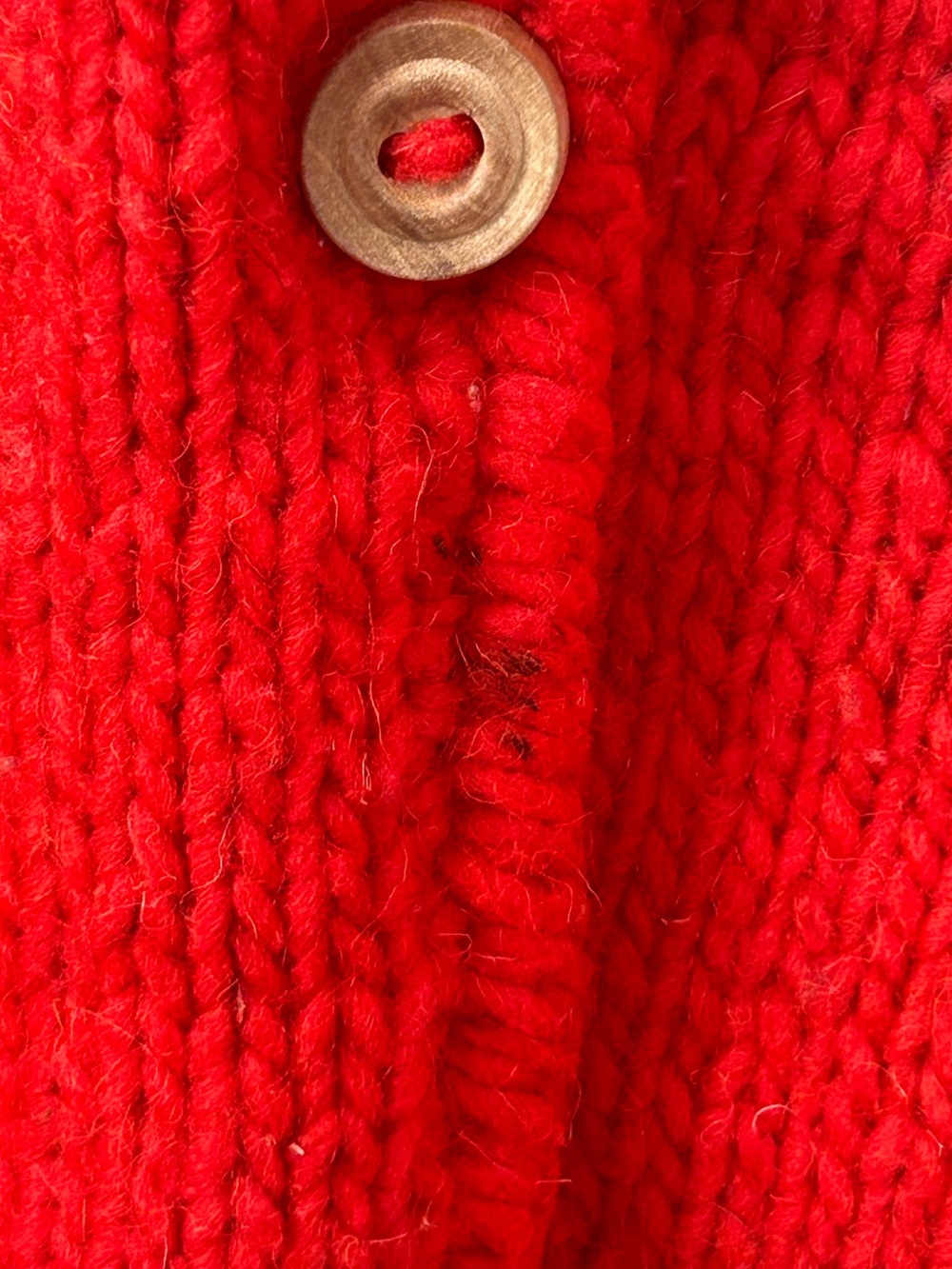 VTG SCARLETT BEGONIA Knit Wool Cardigan - Picture 7 of 7